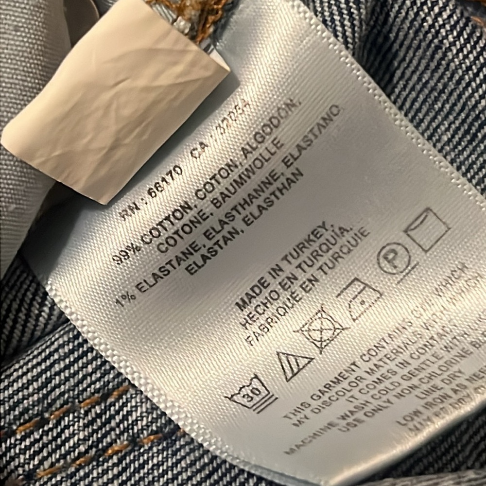 Anthropologie Pilcro Floral Embroidery Mid Rise Straight Leg Boyfriend Jeans - Picture 9 of 10